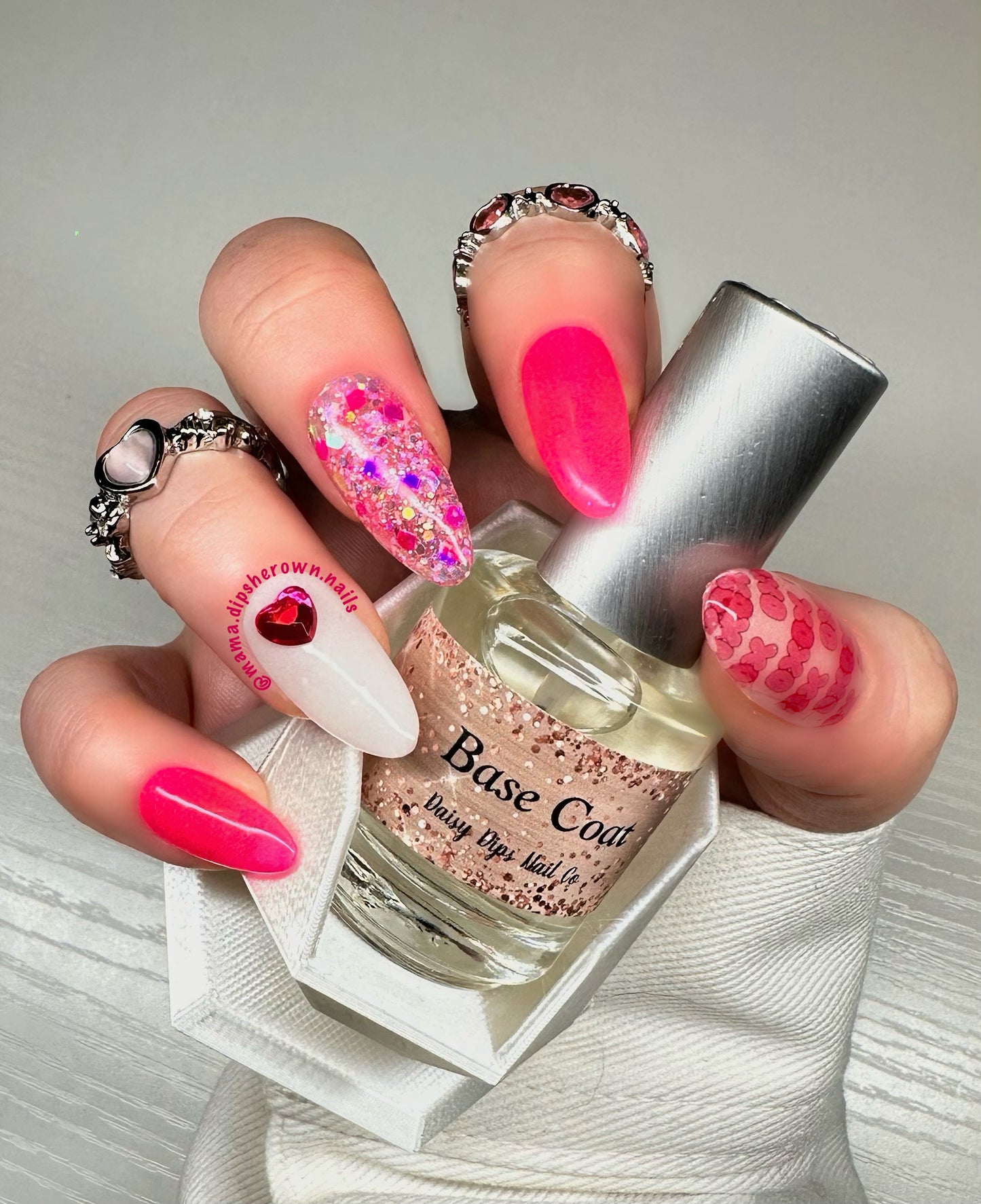 Conversation Hearts Nailfie Prop